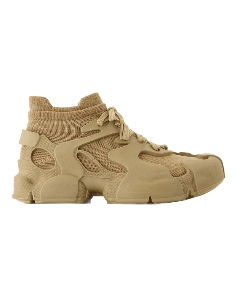 Camper Women's Tossu Sneakers -  Leather Beige Calfskin Shoes Beige