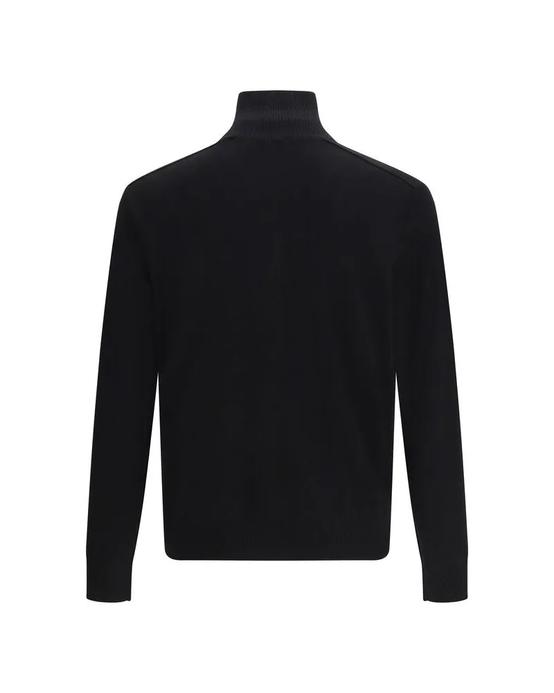 Burberry Men Black Wool Sweatshirt Clothing Black