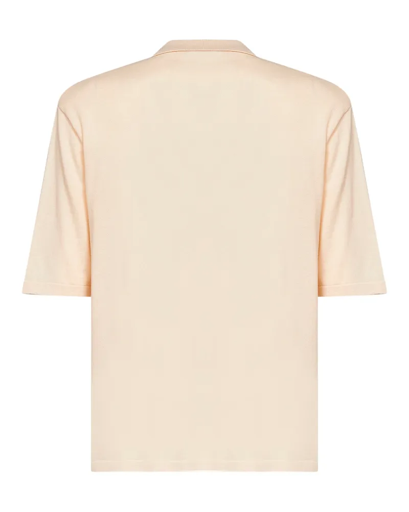 Hevò Men's Polo Shirt Marpiccolo Nude Cotton T-shirts And Polos Beige