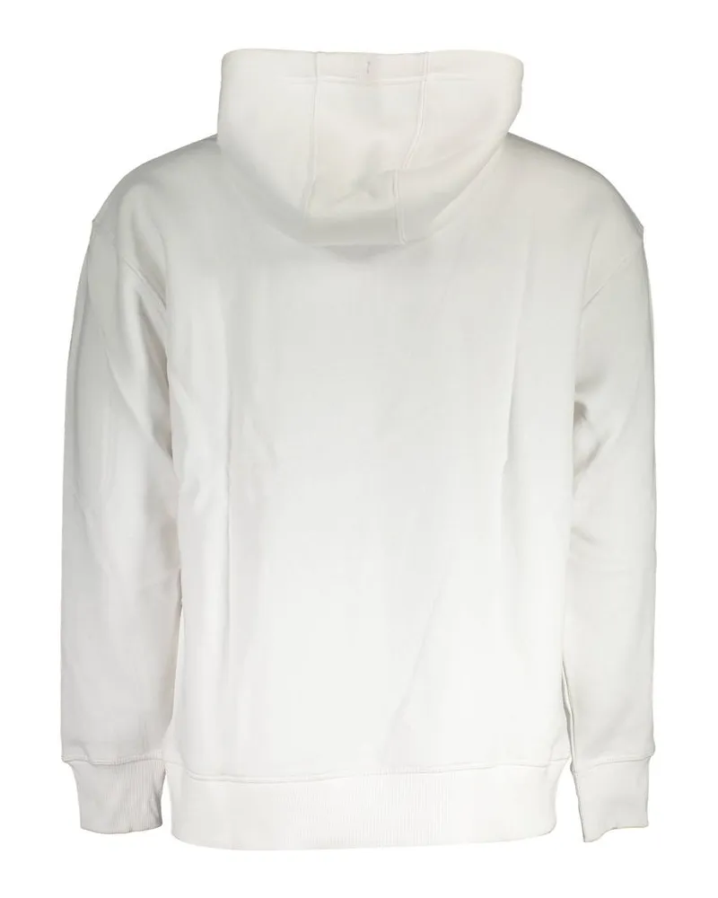 Tommy Hilfiger Logo-Embroidered Cotton-Blend Hoodie — White White