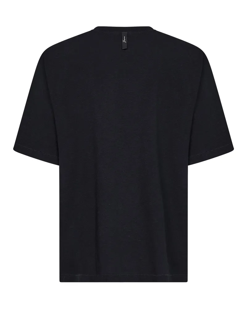 Jacquemus Logo-Embroidered T-Shirt — Black Black