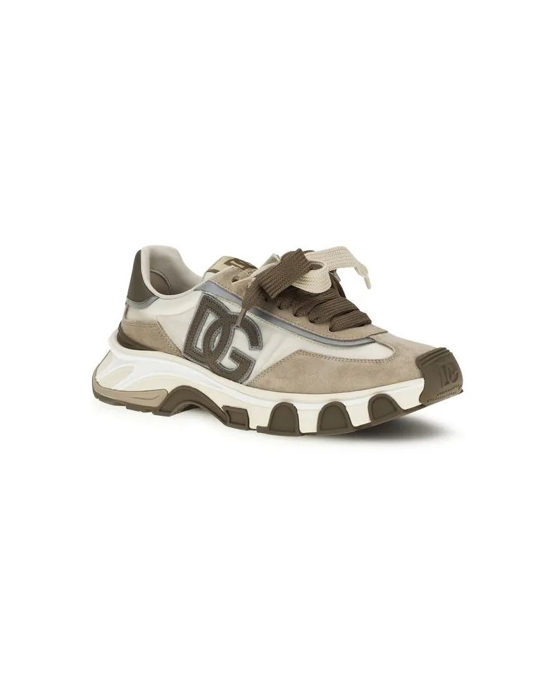 Dolce & Gabbana Men's Multicolor Calf Leather Bos Taurus Athletic Sneakers Multicolor