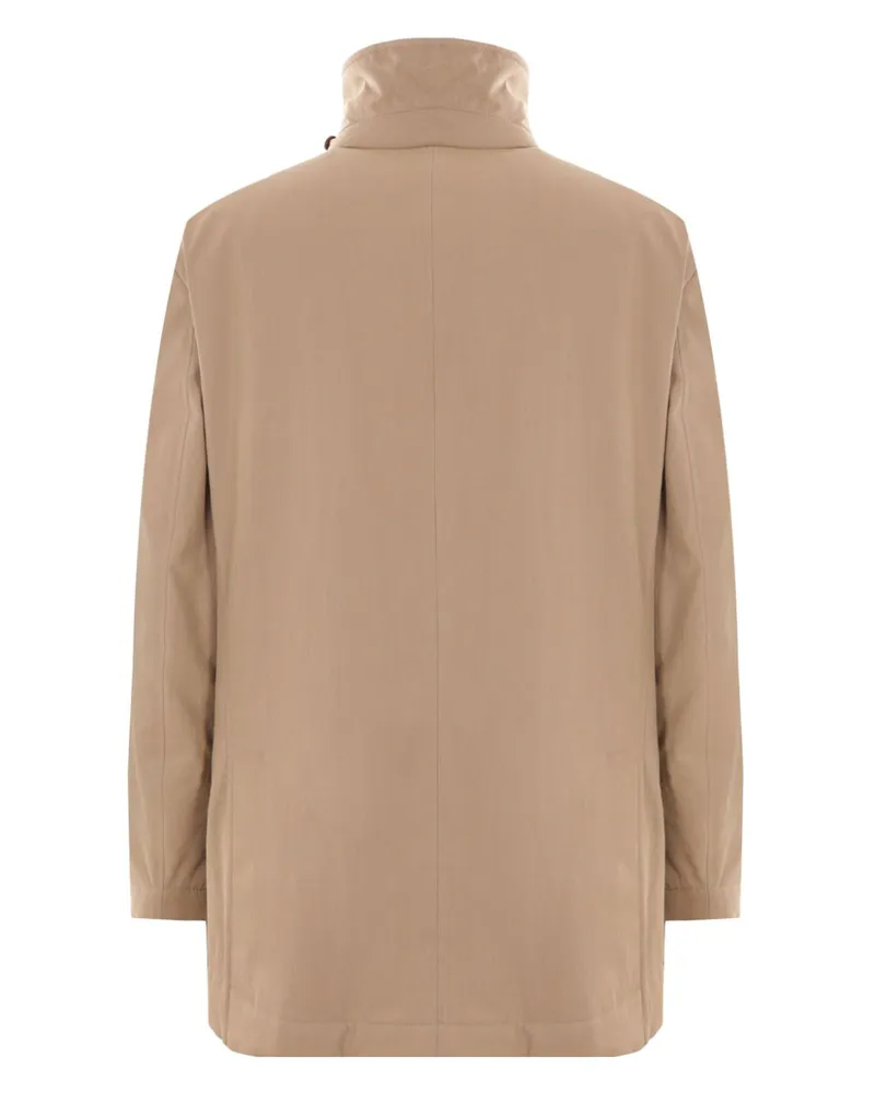 Brunello Cucinelli Men's Gabardine Padded Jacket Beige Aw24 M Beige