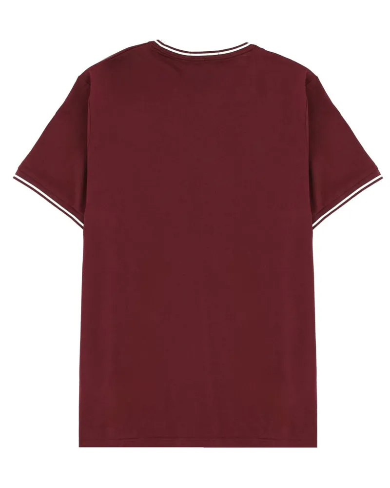 Fred Perry Cotton T-Shirt — Red Red
