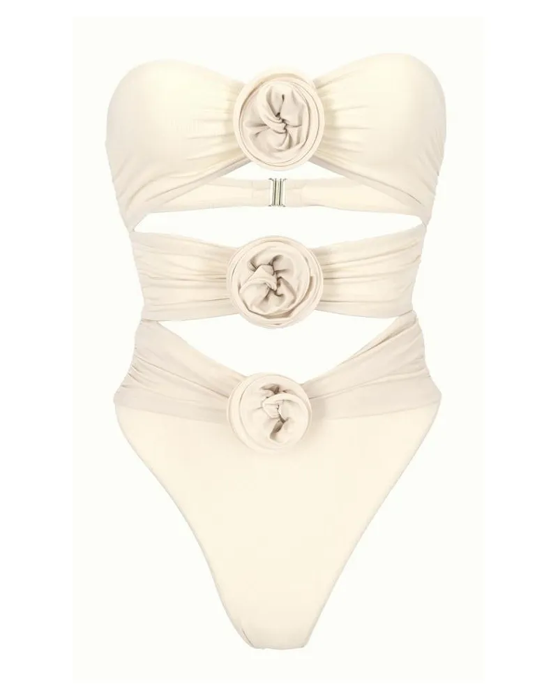 La Reveche Women's Swimsuit Vesna Ivory Polyamide Swimwear Sea Clothing Ivory