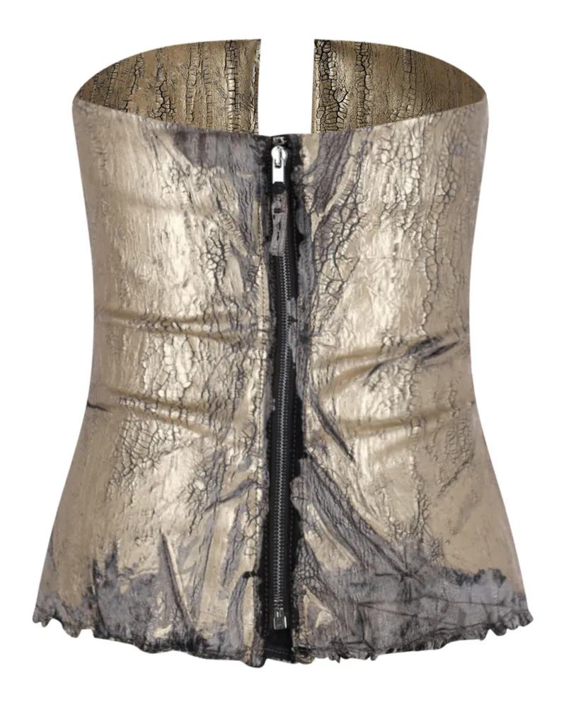 Rick Owens Women's Top Golden Cotton Gold