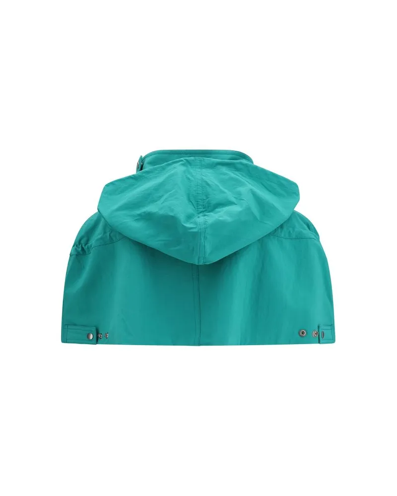 Prada Men's Blue Nylon Coat Clothing Blue