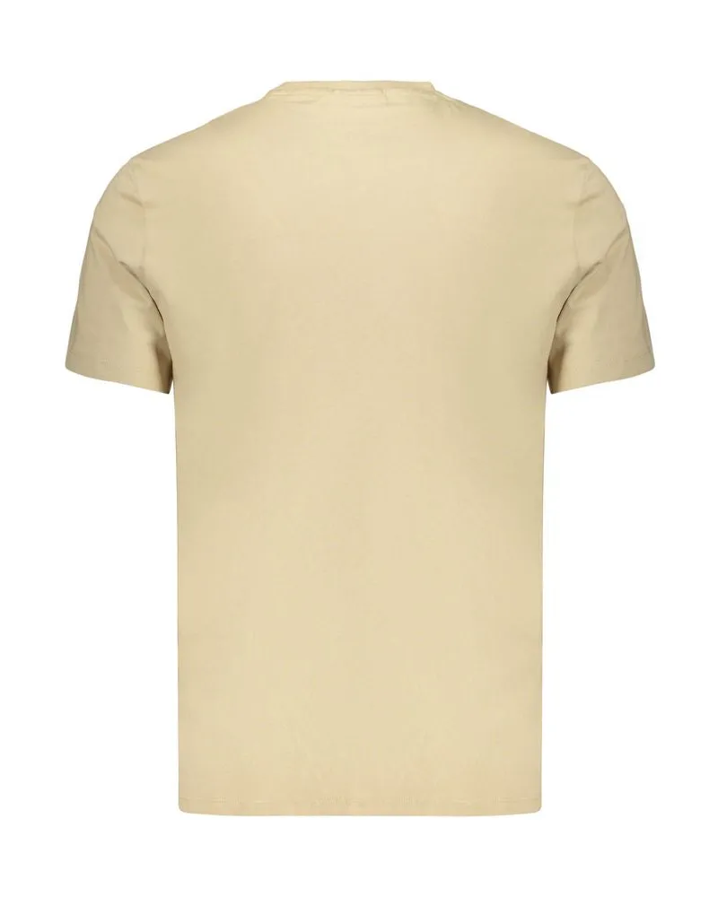 Calvin Klein Embroidered Logo T-Shirt — Beige Beige