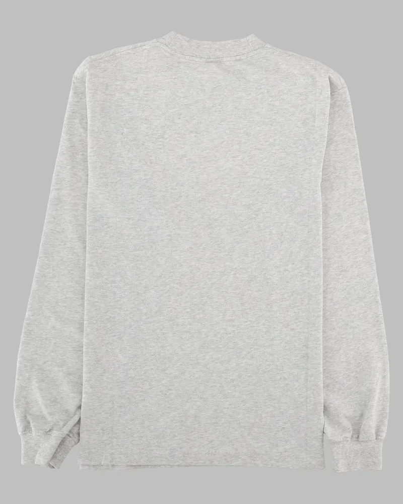 Alexander Wang Logo Long-Sleeve T-Shirt — Gray Gray