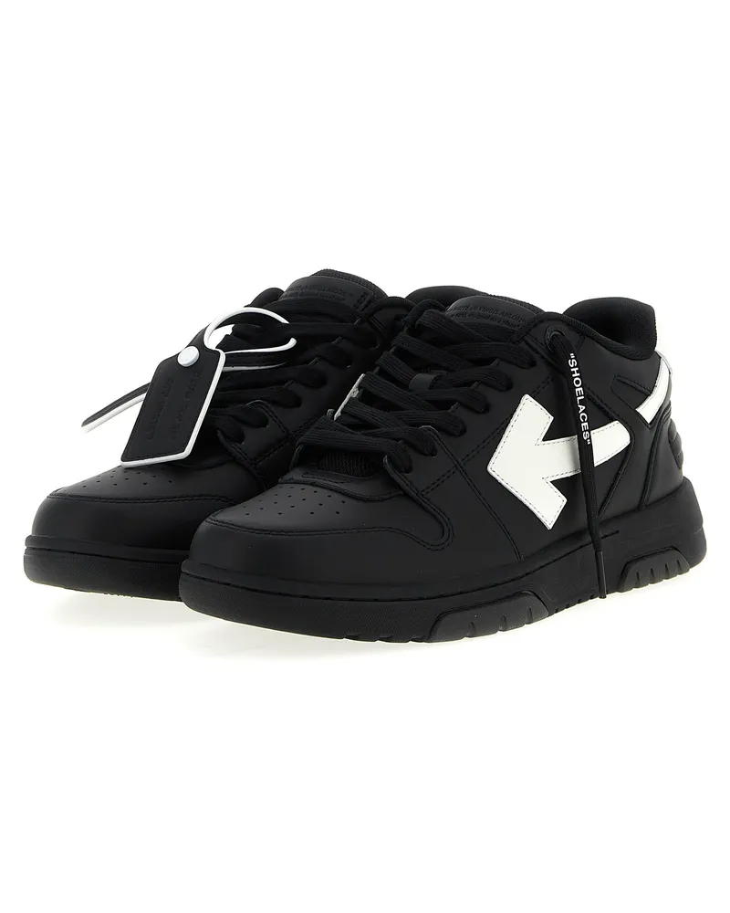 OFF-WHITE Men's Bicolor Recycled Polyester Low Top Sneakers Black