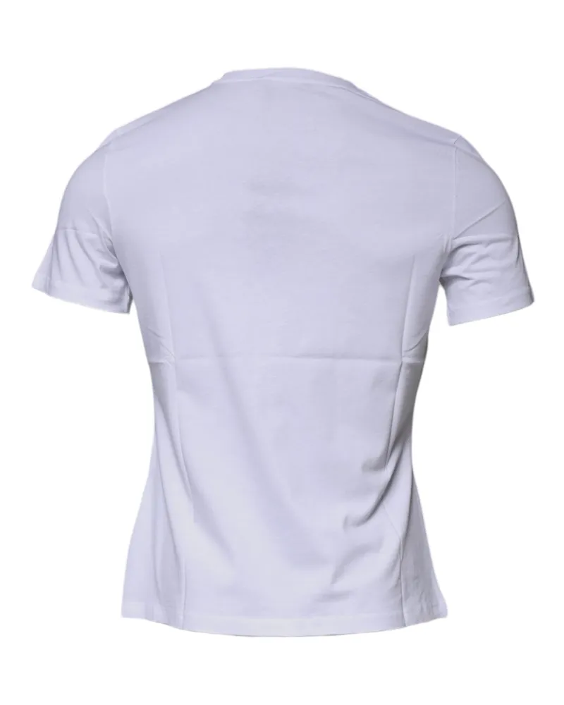 Versace Medusa Logo-Print T-Shirt — White White