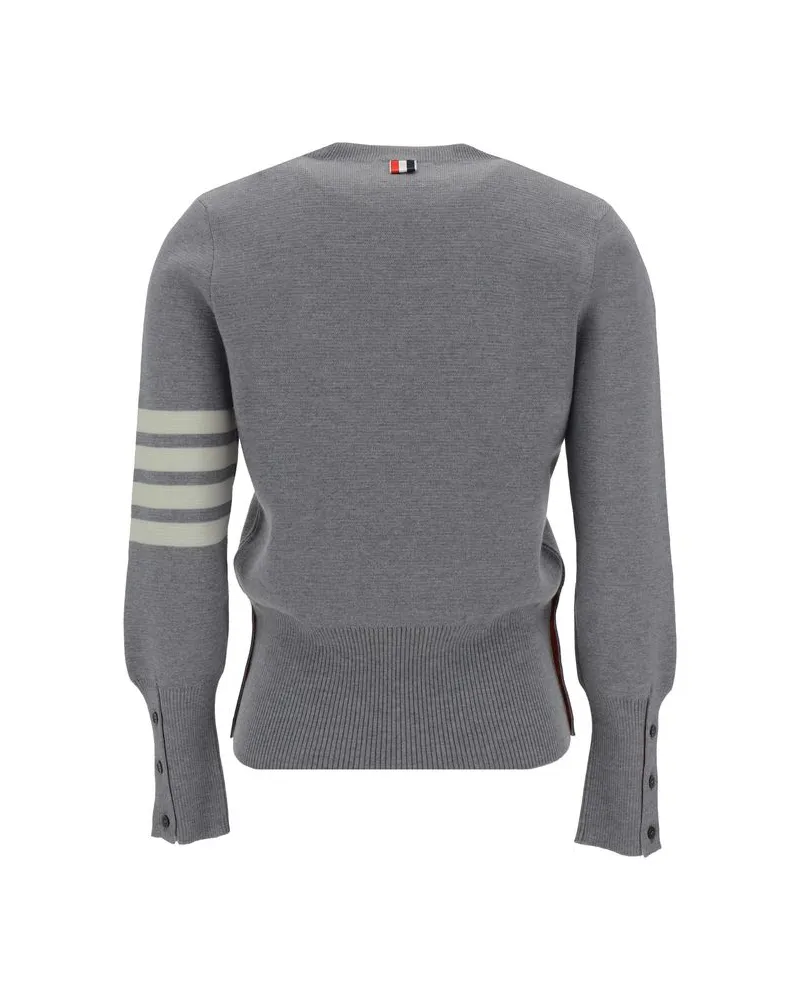 Thom Browne Women's Gray Wool Oves Aries Sweatshirt Clothing Gray
