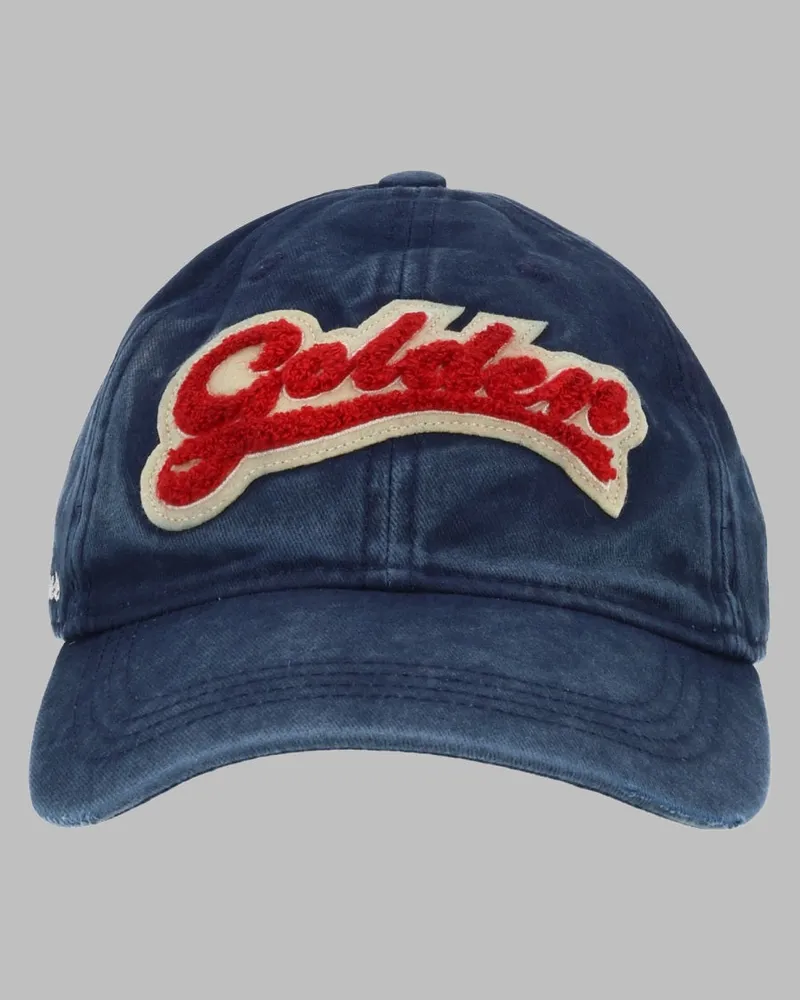 Golden Goose GUP02837_P00262551139 Cotton Baseball Cap — Blue Blue