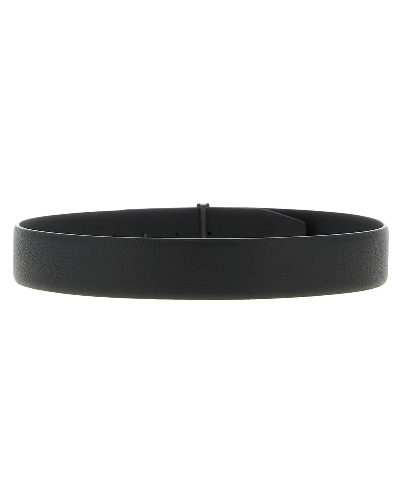 Tom Ford Men's Black Calfskin Belt Black