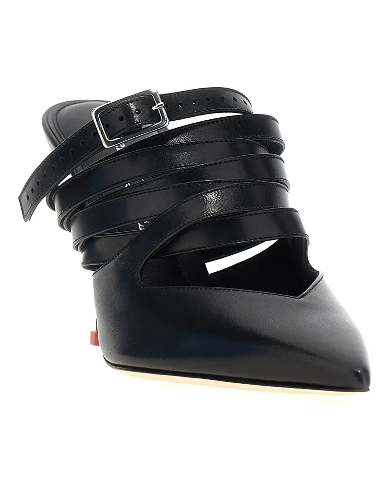 Alexander McQueen Women's Black Cowhide High Heel Pumps Black