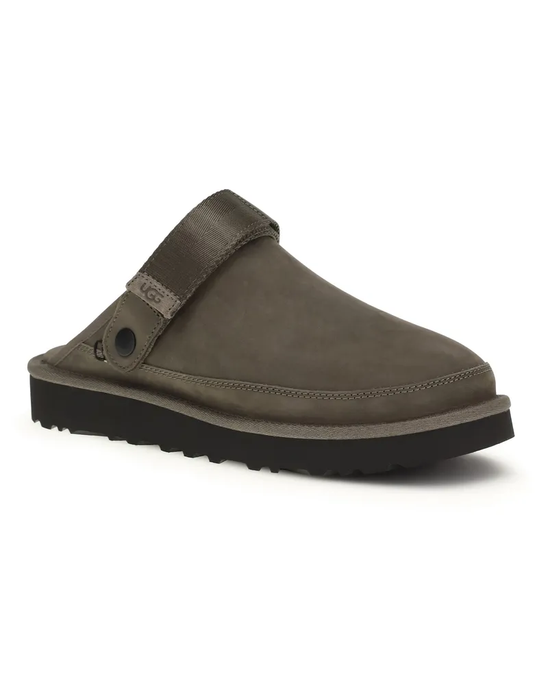 UGG Men's Nubuck Mules Goldencoast Ii Dried Oregano Sandal Brown