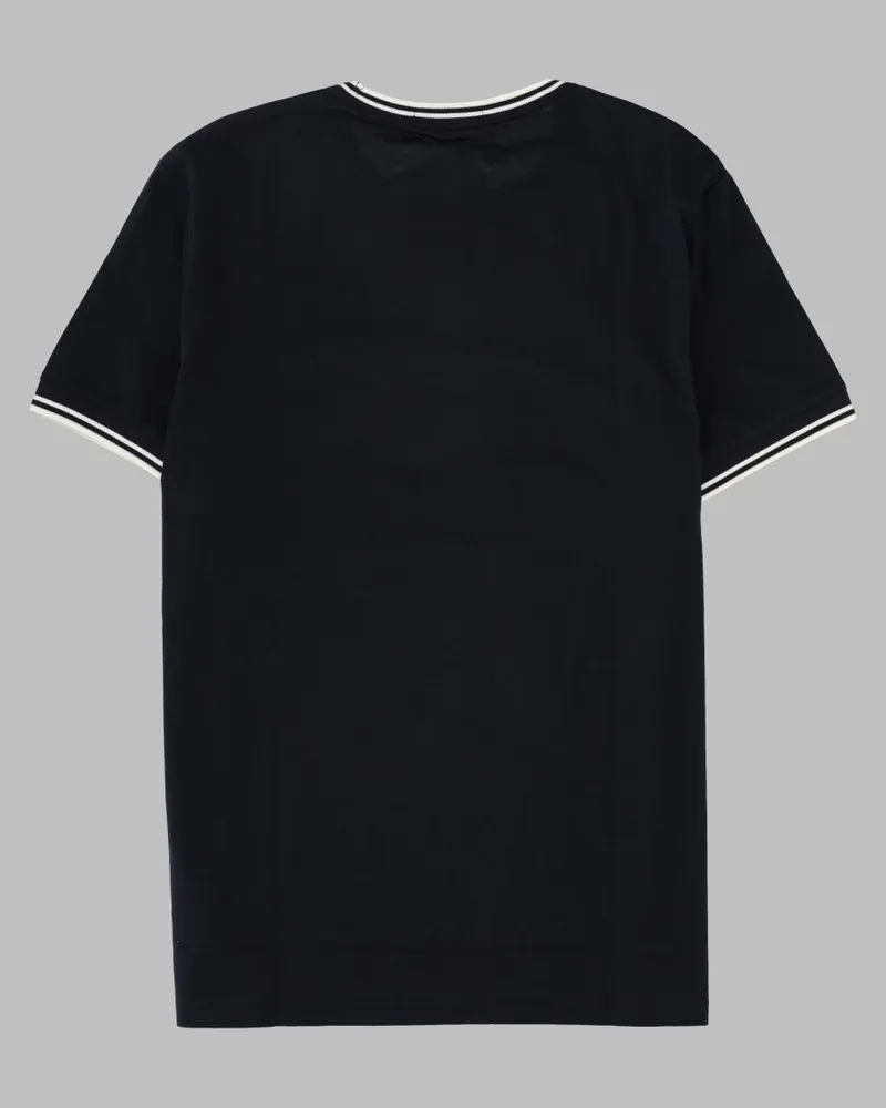 Fred Perry Embroidered Logo T-Shirt — Black Black
