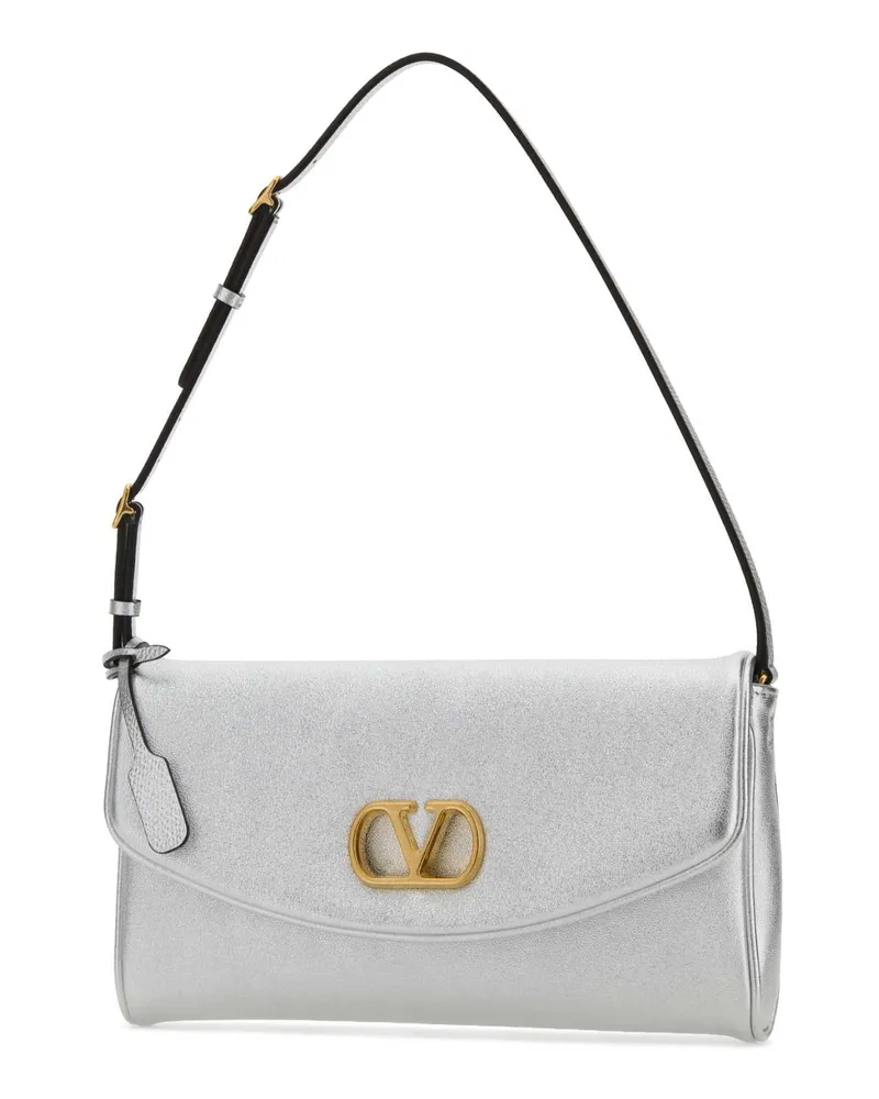 Valentino Garavani Devain Shoulder Bag — Silver Silver