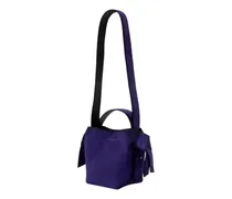 Calfskin Leather Shoulder Bag — Purple