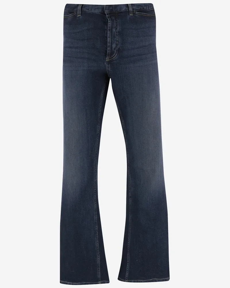 Gucci Men's Stretch Cotton Denim Jeans Dark Trousers Navy