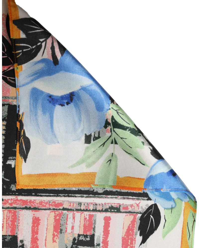 Dolce & Gabbana Printed Silk Scarf — Multicolor Multicolor