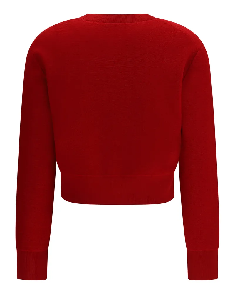 Tory Burch Women's Wool Sweater Red Wool; Polyester Red