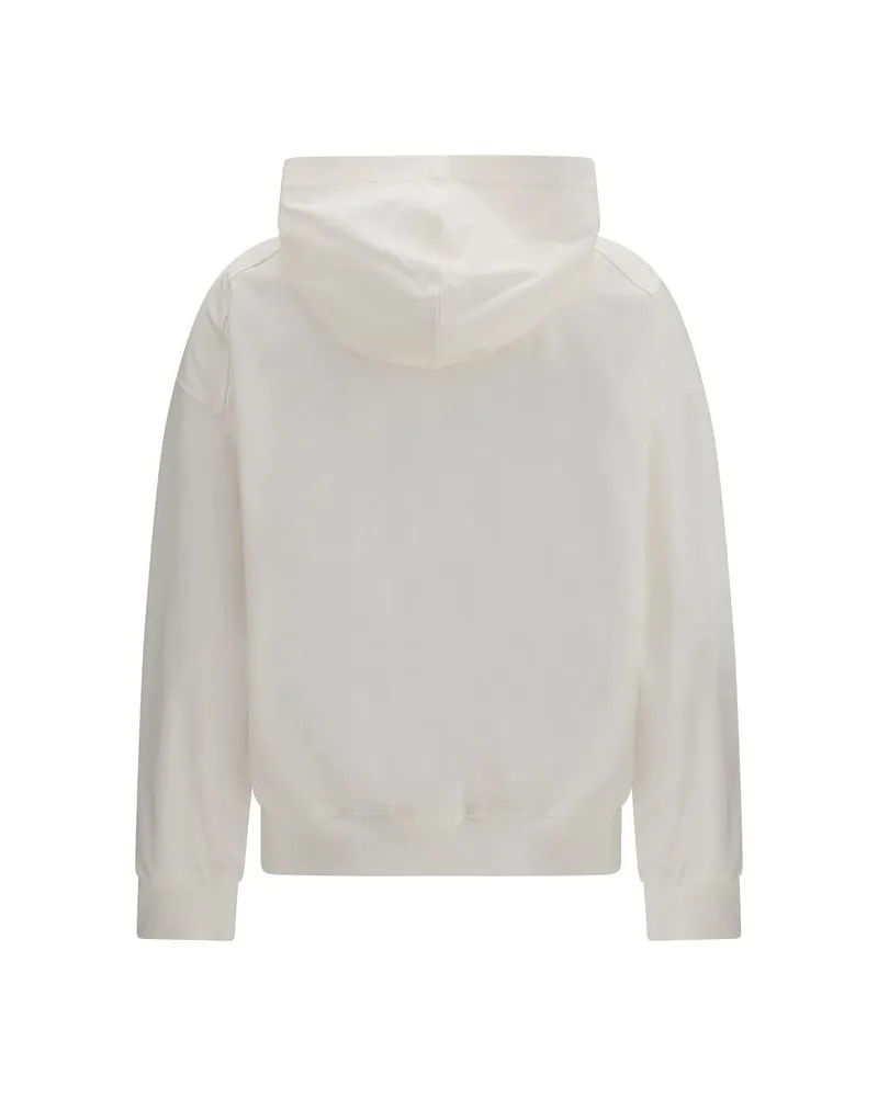 Brunello Cucinelli Cotton Hoodie — White White