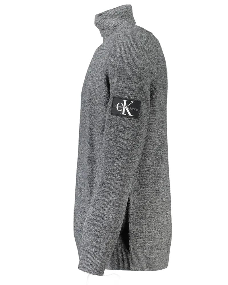 Calvin Klein Wool Turtleneck Sweater — Gray Gray