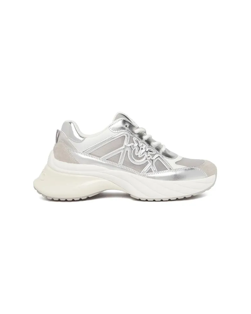 Pinko Women's Sneakers Silver Footwear Sports Silver