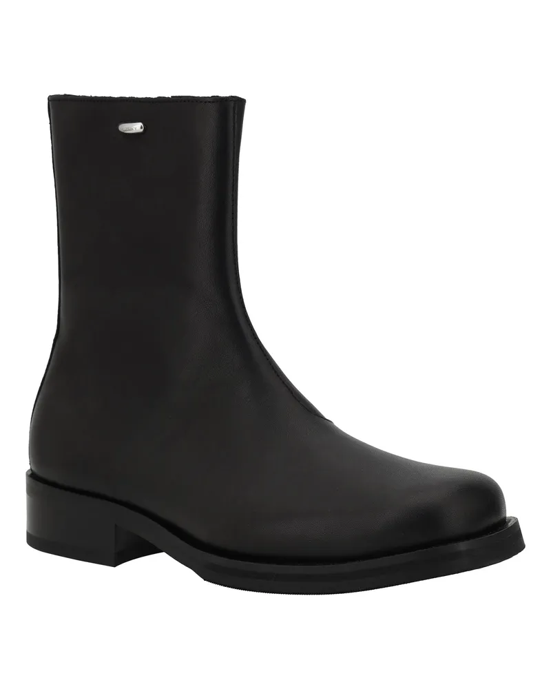Our Legacy Men's Camion Ankle Boots Black Calf Leather Bos Taurus Black