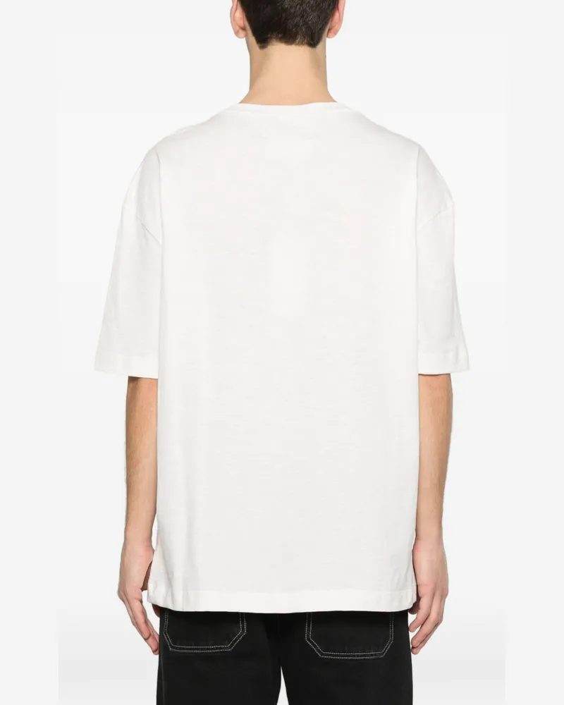 Maison Margiela Logo Graphic Print T-shirt — White White