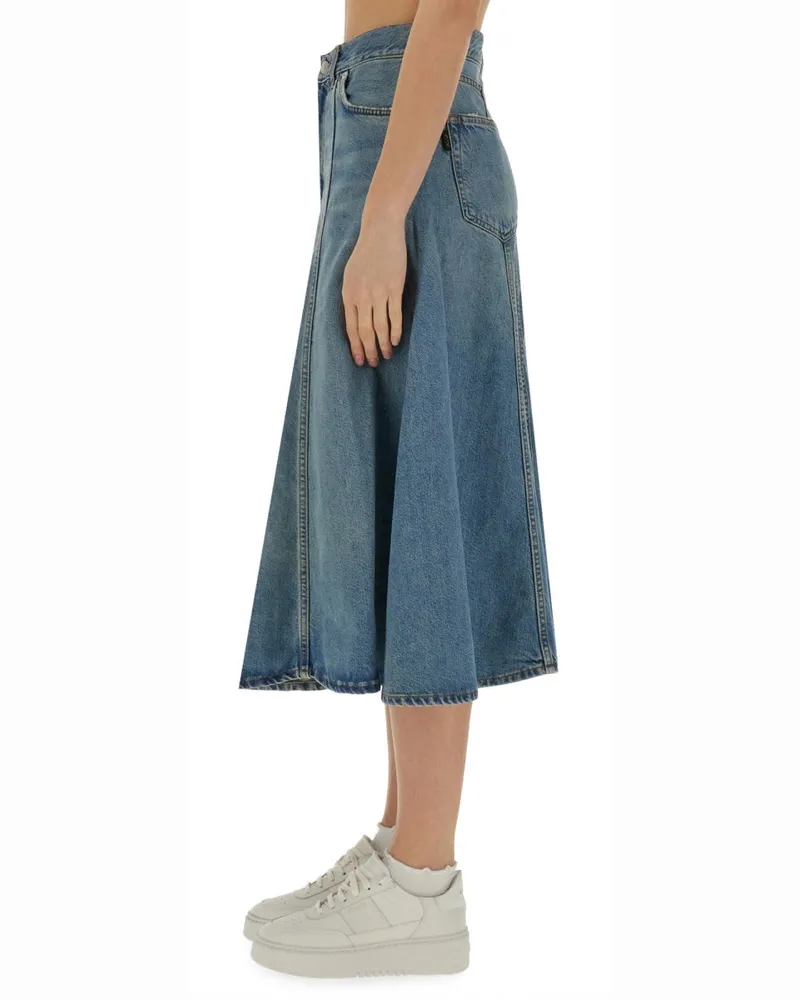 Haikure Serenity Midi Skirt — Denim Denim