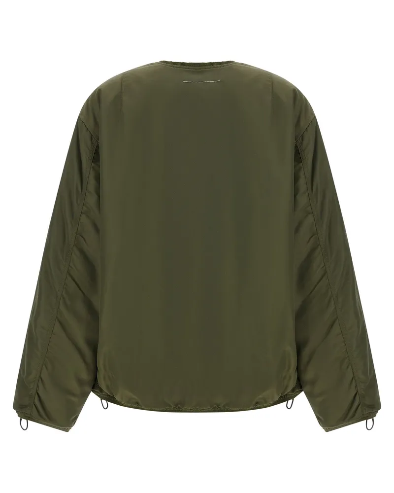 Maison Margiela Sculptural Hem Technical Jacket — Olive Green Olive