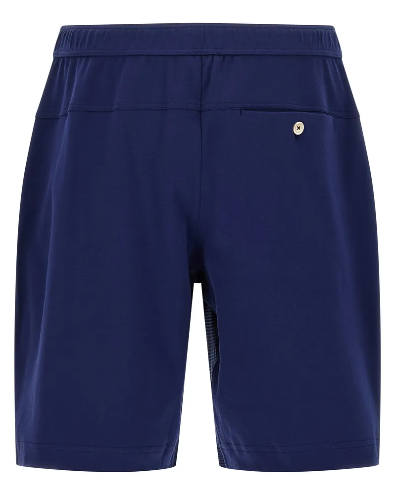 Brunello Cucinelli Men's Blue Cotton Bermuda Shorts Navy