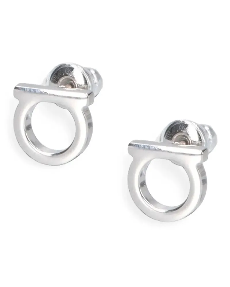 Ferragamo Gancini Piccoli Earrings — Silver Silver
