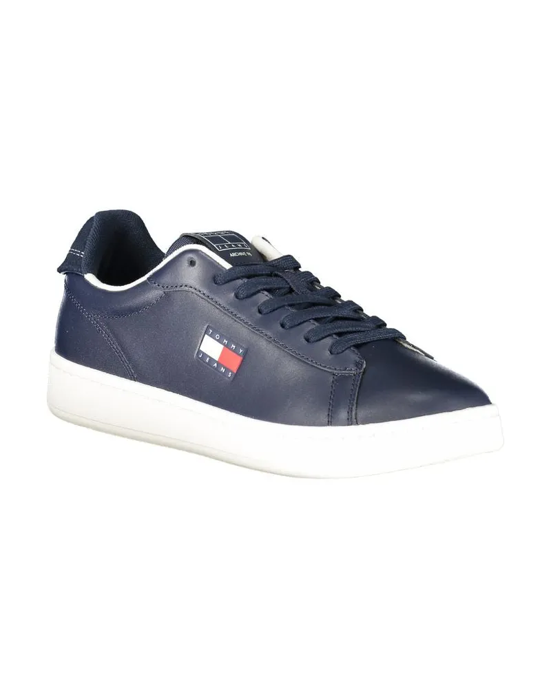 Tommy Hilfiger Leather and Polyurethane Sneaker — Navy Navy