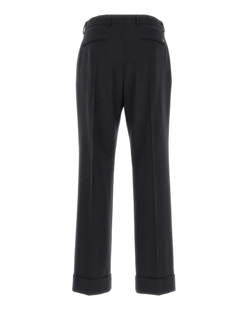 Valentino Garavani 8v3rbn858ej 598 Navy Virgin Wool Pantaloni Trousers Navy
