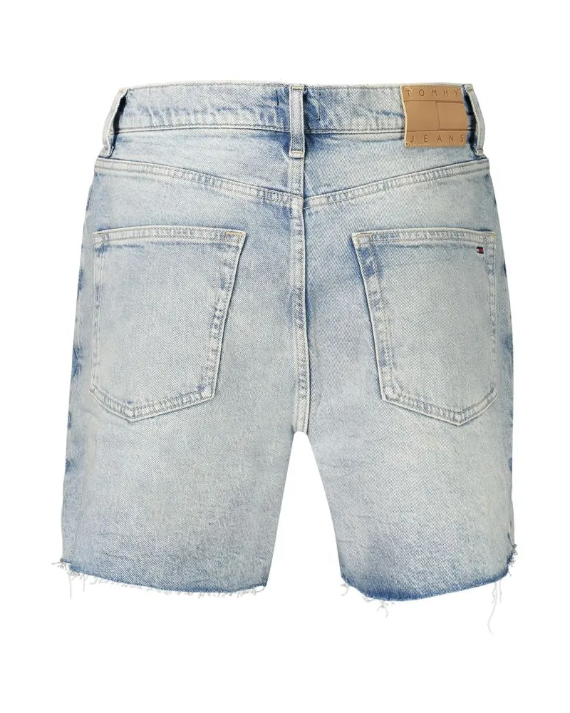 Tommy Hilfiger Fringed Denim Shorts — Blue Blue