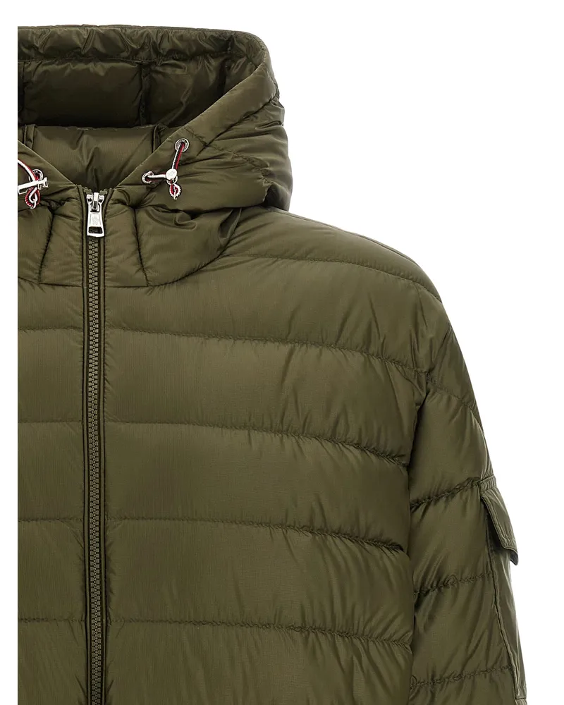 Moncler Men's Bicolor Polyamide Parka Clothing Green