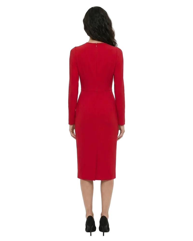 Dolce & Gabbana Women's Red Acetate Casual Dress Red