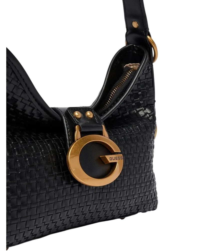 Guess Camden Mini Synthetic Shoulder Bag — Black Black
