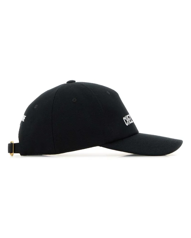 Valentino Garavani Men's Midnight Blue Cotton Baseball Cap Neroavorio Cappelli Hat Black