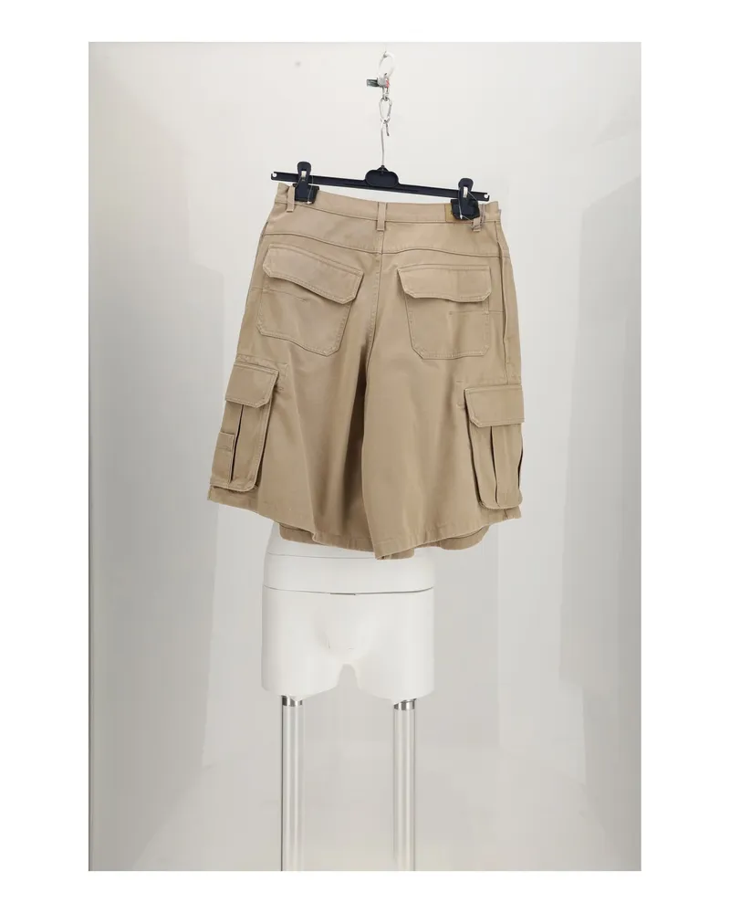 Dior Men's Bermuda Shorts Stecche Grey Cotton Gray