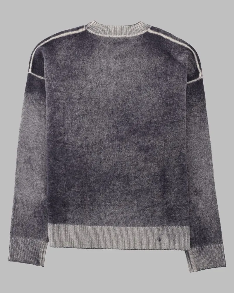 Amish Wool-Blend Crew-Neck Sweater — Black Black