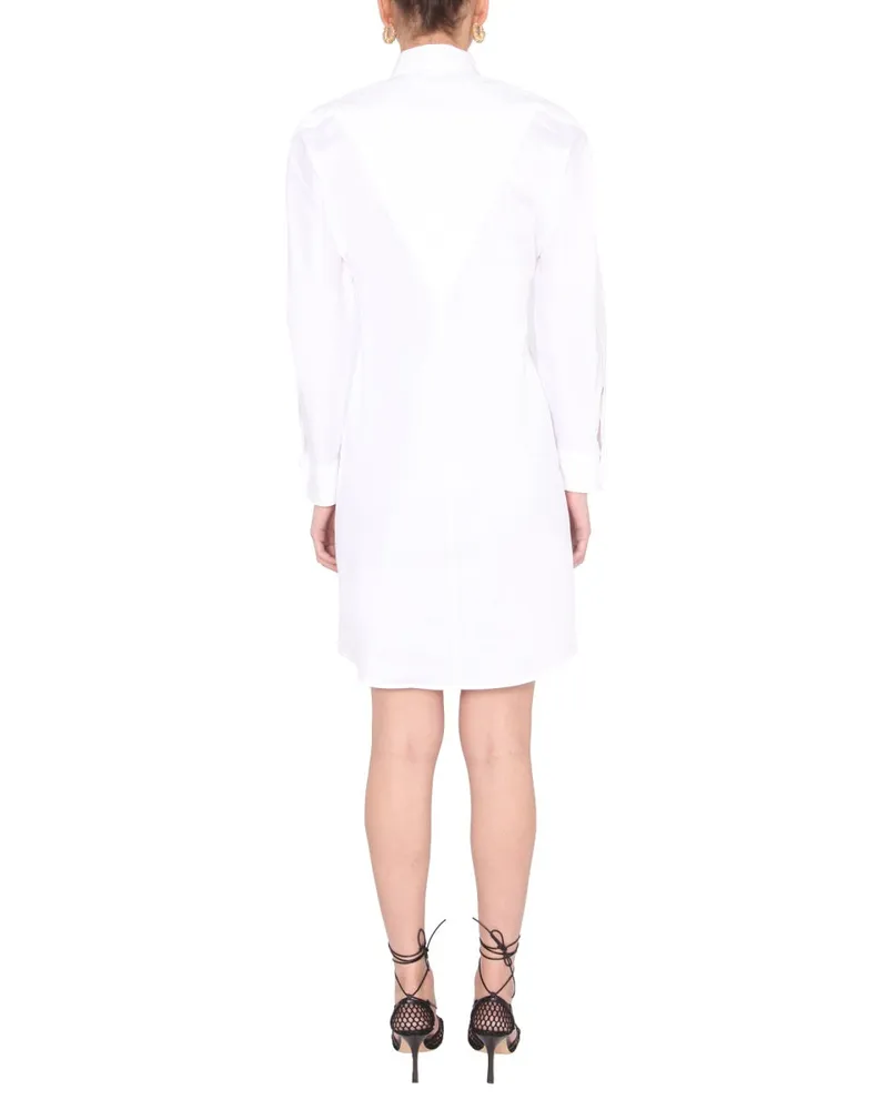 Bottega Veneta Cotton Chemisier Dress — White White