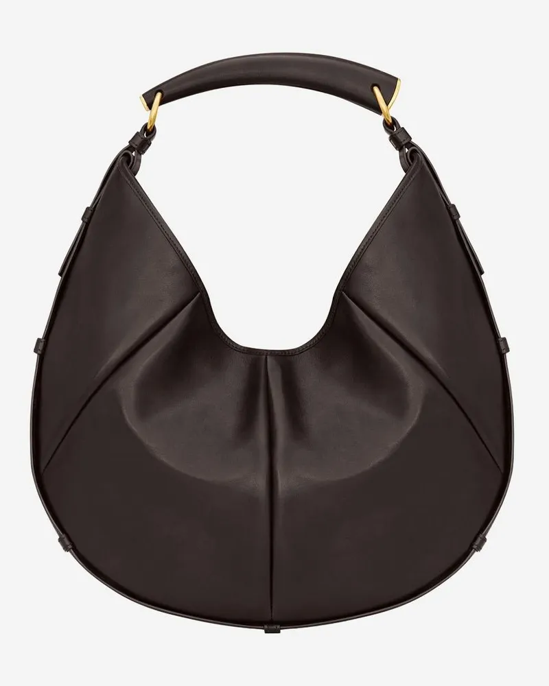 Saint Laurent Women's Shoulder Bag Mombasa Dark Brown Leather Brown