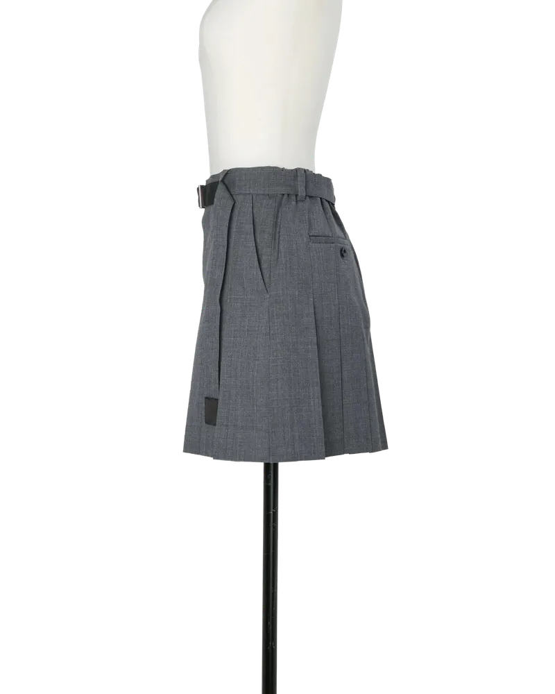 Sacai Women's Short De Tailleur Suiting Gris Gray Gray