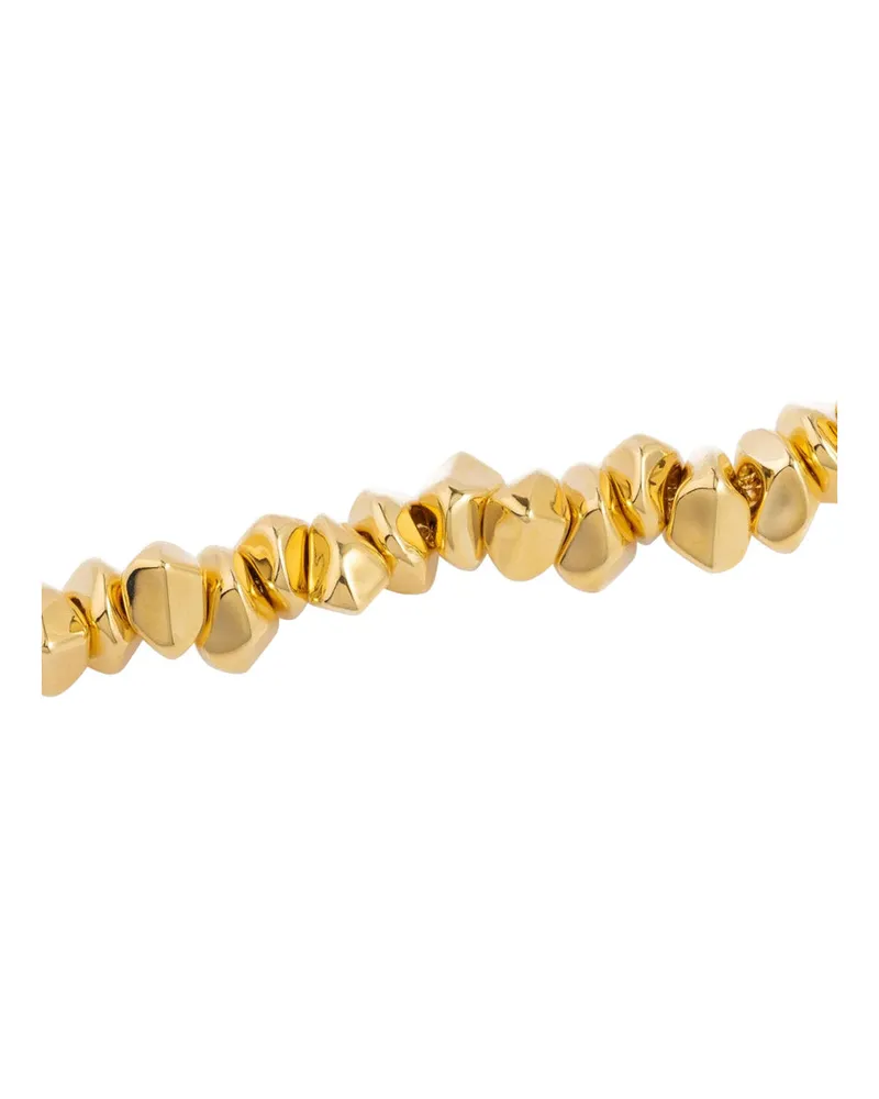 Federica Tosi Women's Necklace Lace Small Stone Gold Metal Metallic Necklaces Gold