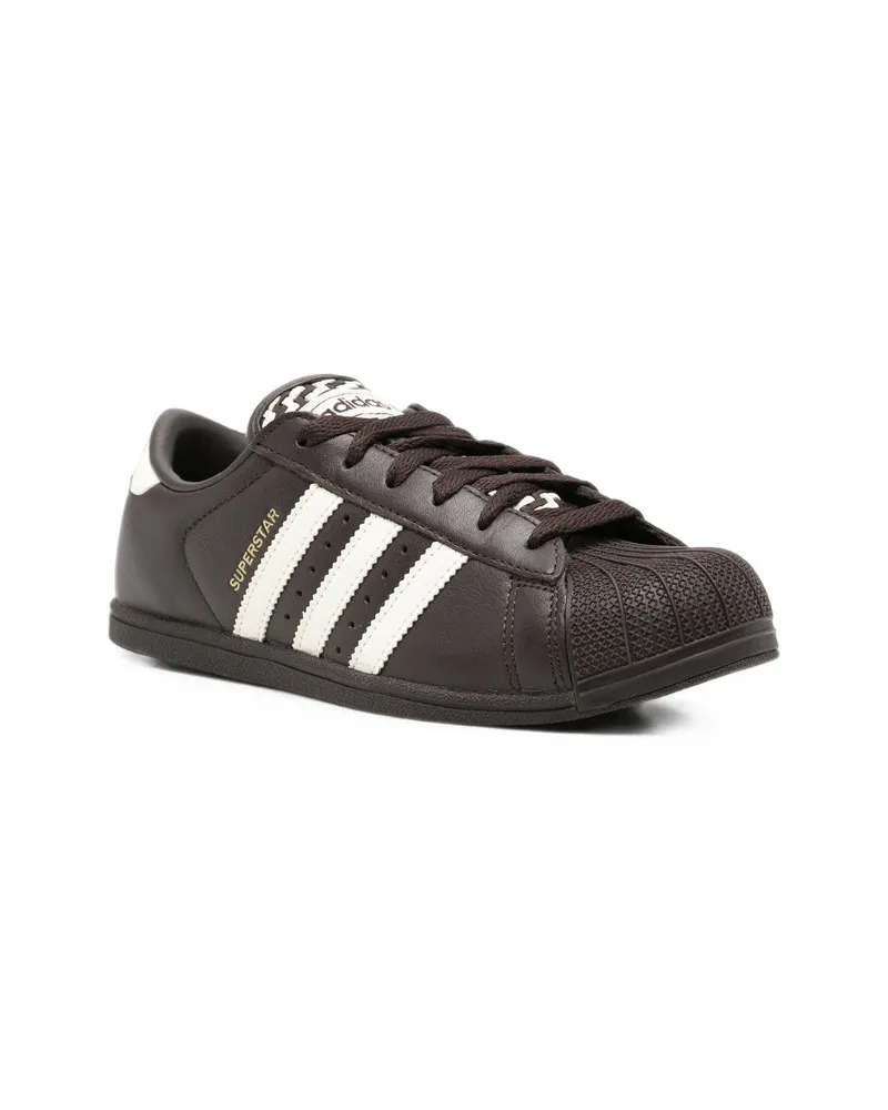 adidas Leather Shell Toe Sneakers — Black 