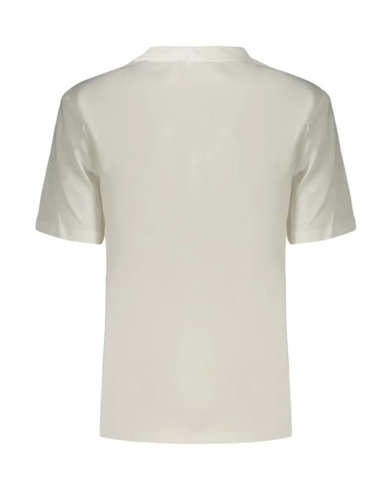 Calvin Klein Cotton Logo-Embroidered T-Shirt — White White